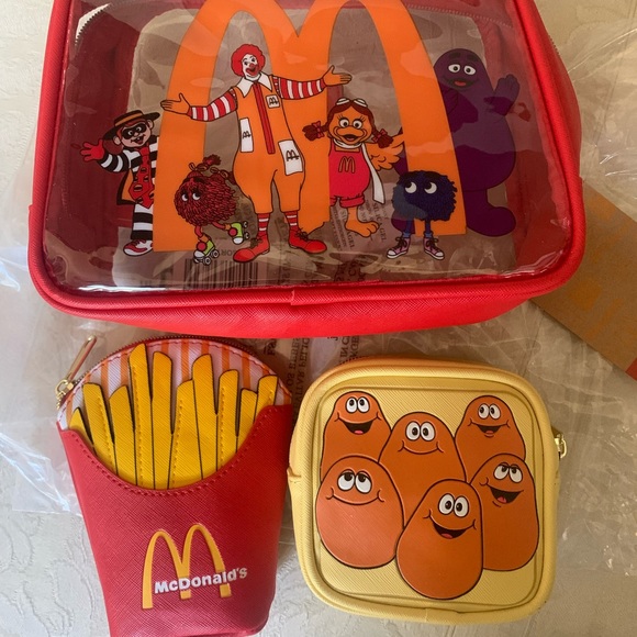 McDonald’s Characters Cosmetic Makeup Bag Set NWT - Picture 1 of 15